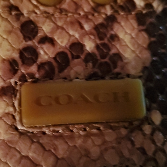 Coach Size 37 Snakeskin Design Driving Flats - Picture 8 of 8